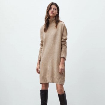 Ethereal Autumn Knit Dress